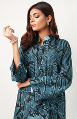 Green marble tunic tunic (one piece)