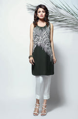 GREEN EMBROIDERED TUNIC