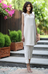 Cream White tunic (One piece)