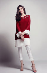 Burgundy selby - Natasha Kamal