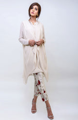 Beige Dress-Jacket, tunic & trousers (3 pc set)