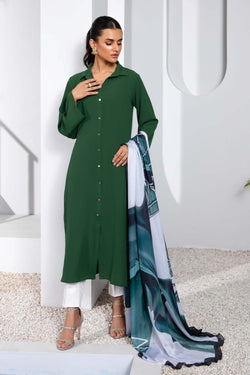 Pine green solid tunic (tunic only)
