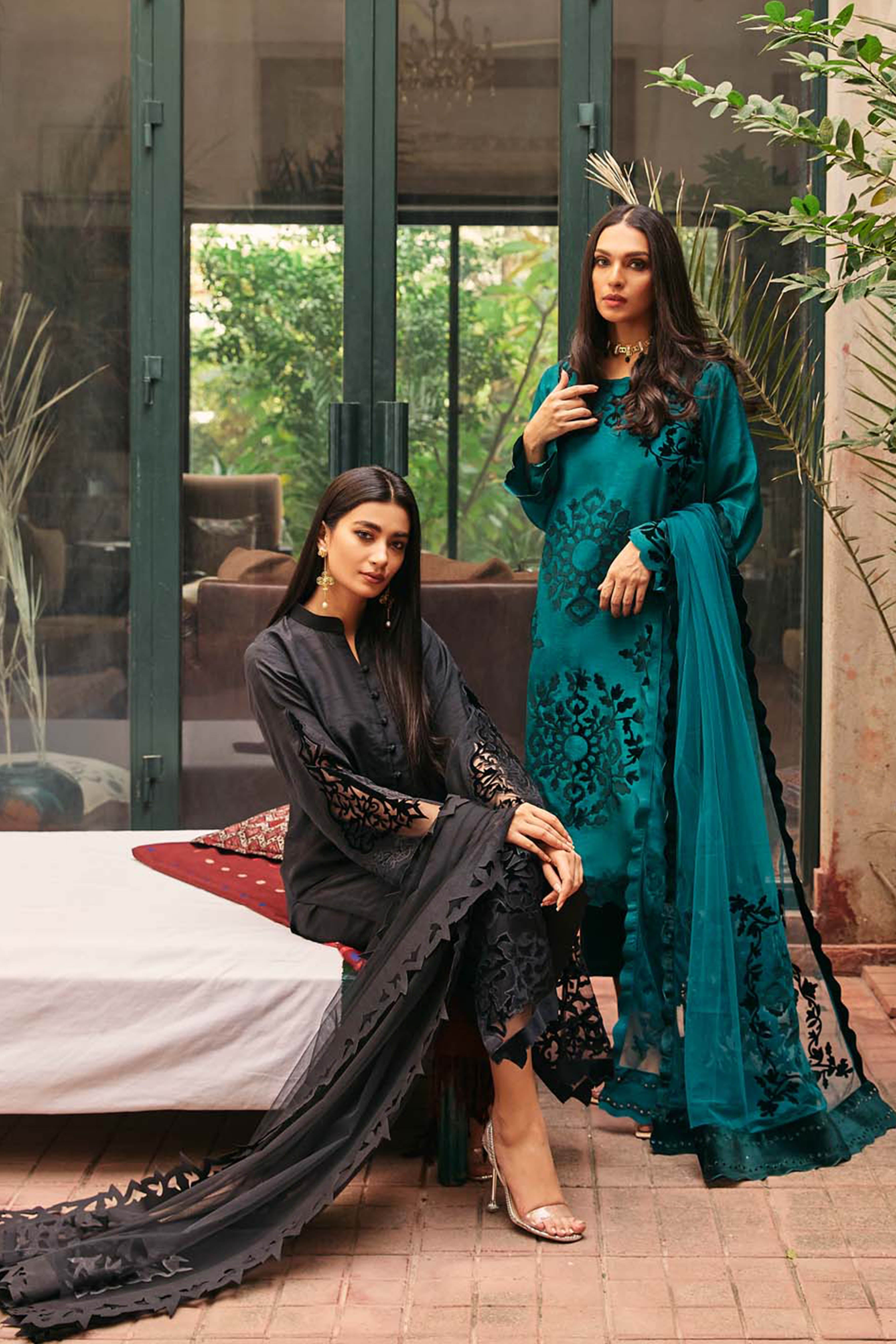 Elara by Mavie Women Pret Ramen Silk Indeva - Festive Collection