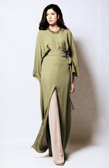 Green maxi Kimono style.(ONE PIECE)