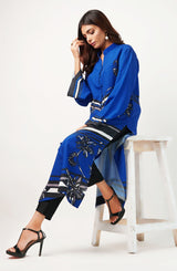 Blue printed tunic (one piece)