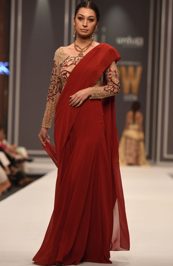 Scarletta| Lehenga Saree & Blouse - Natasha Kamal