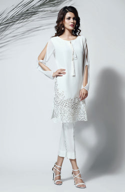 White Dress. (2 pc set)
